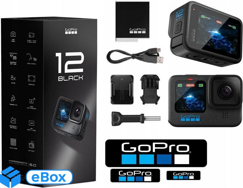 Gopro HERO12 (GOPROHERO12BLACK4KUHDCZARNY) Click24-9035808 фото