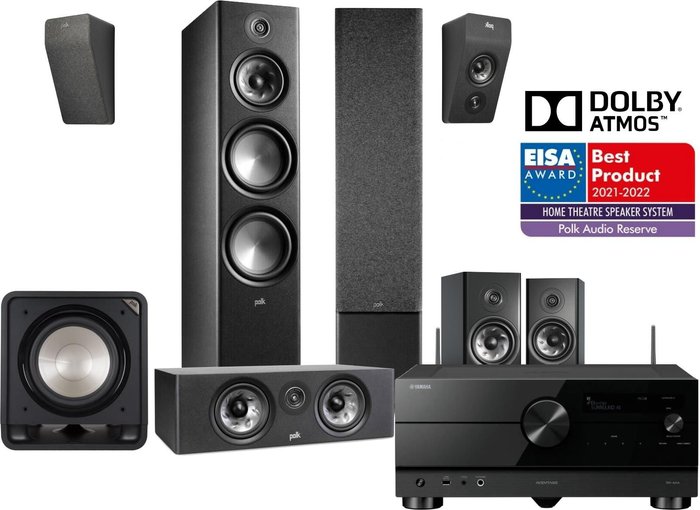 Yamaha RX-A6A + Polk Audio R700 + R400 + R200 + R900HT + SUB12 Click24-9036626 фото