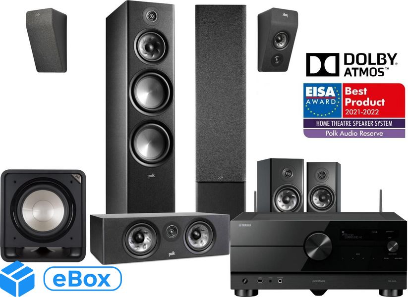 Yamaha RX-A6A + Polk Audio R700 + R400 + R200 + R900HT + SUB12 Click24-9036626 фото