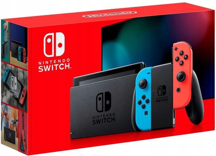 Nintendo SWITCH Neon Red & Blue Joy-Con (2019) Click24-9030289 фото