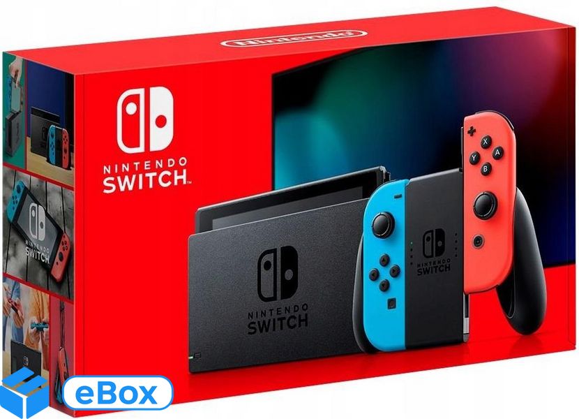 Nintendo SWITCH Neon Red & Blue Joy-Con (2019) Click24-9030289 фото