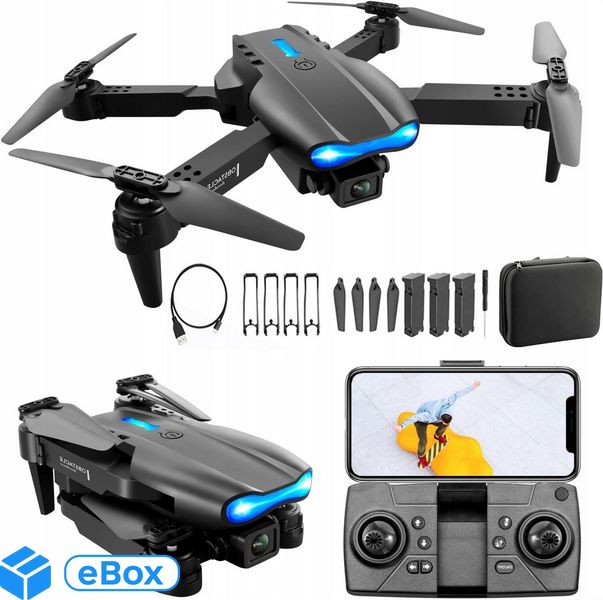 17W1 ZESTAW DRON 4K WIFI DUŻO FUNKCJI PREZENT SYNA Click24-9033594 фото